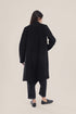 Short coat in furry wool blend
